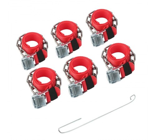 Цепи (браслеты) противоскольжения для легковых автомобилей, однорядные, к-т 6 шт.  07-7024-2  REXANT