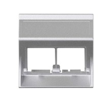 Simon CIMA 500 Адаптер для 2 шт RJ-45 CJ545.., CJ645.., CJ6A45F + MD67, наклон, 50х50мм, 500CIMA, алюминий  50000186-033  Simon