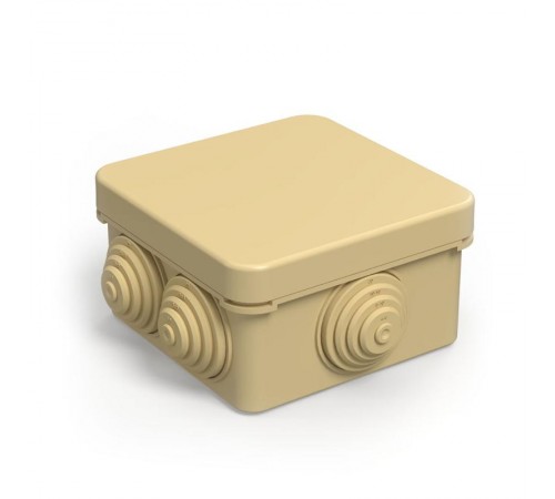 Коробка распределительная 40-0200-1001 для о/п безгалогенная (HF) сосна 70х70х40 (132шт/кор) IP55  40-0200-1001  Промрукав