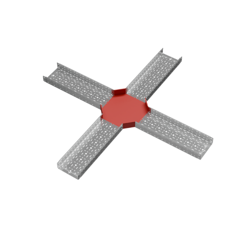 Х-разветвитель 100х300 мм "ПЛЮС" INOX304  XDplus100-300 INOX304  КМ - профиль