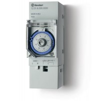 Реле времени механическое суточное; монтаж на рейку 35мм; 1СO 16A; питание 230В АC; ширина 35.8мм; степень защиты IP20  120182300000  Finder