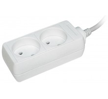 Удлинитель У2 2 места 2Р/1,5 метра 2х0,75мм2 10А/250В  WYP10-06-02-01-N  IEK