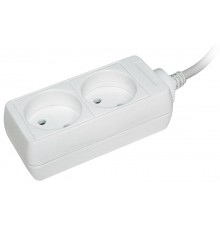 Удлинитель У2 2 места 2Р/1,5 метра 2х0,75мм2 10А/250В  WYP10-06-02-01-N  IEK