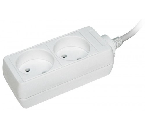 Удлинитель У2 2 места 2Р/1,5 метра 2х0,75мм2 10А/250В  WYP10-06-02-01-N  IEK