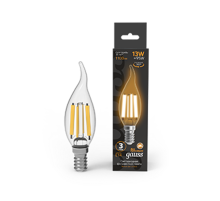 Лампа светодиодная Filament Свеча на ветру 13W 1100lm 2700К Е14 LED 1/10/50  104801113  Gauss
