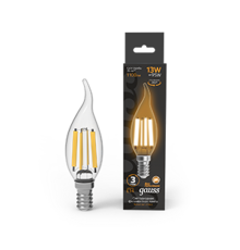 Лампа светодиодная Filament Свеча на ветру 13W 1100lm 2700К Е14 LED 1/10/50  104801113  Gauss