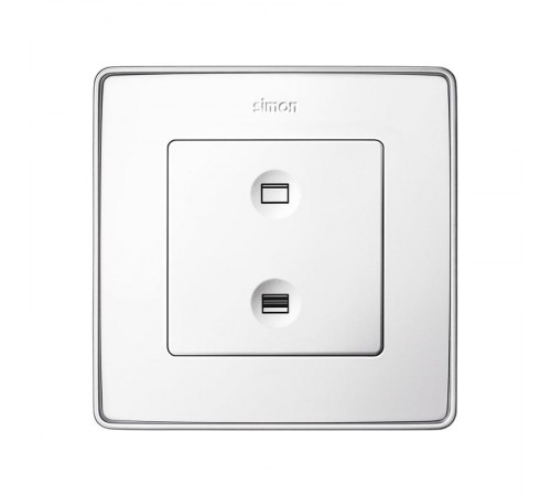 Сенсорный 2-кл выключатель с тематической маркировкой Т2, белый  8000624-030  Simon