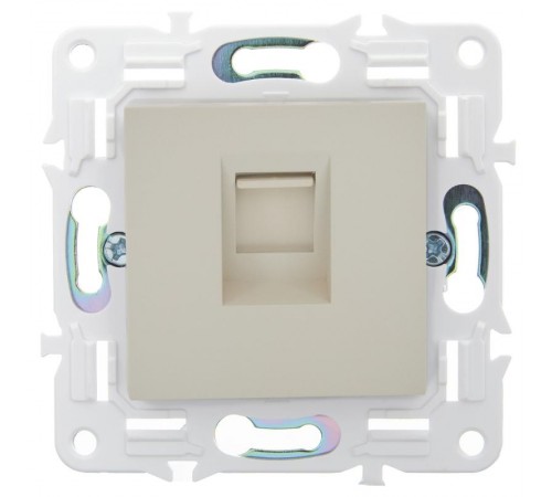 SKANDY Розетка компьютерная RJ45 кат.5E SK-K01B бежевый  SK-K10-1-K10  IEK