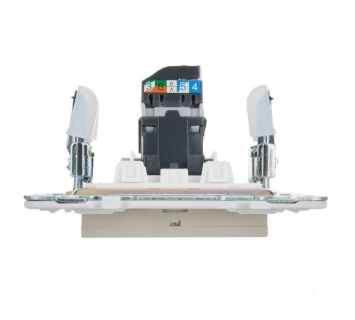 SKANDY Розетка компьютерная RJ45 кат.5E SK-K01B бежевый  SK-K10-1-K10  IEK