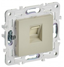 SKANDY Розетка компьютерная RJ45 кат.5E SK-K01B бежевый  SK-K10-1-K10  IEK
