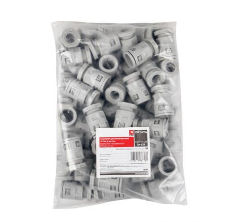 Коннектор для гофрированной трубы (20мм.) (50шт.) Plast EKFPROxima  kn-t-20  EKF