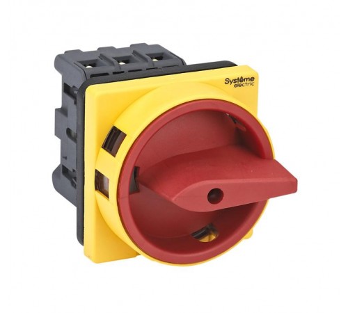 Выключатель-Разъединитель 3P 25A IP20 с красной рукояткой на дверцу 4 винтами с замком  MSD25310R  SE