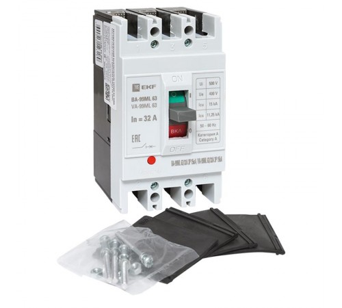 Выключатель автоматический ВА-99М 63/32А 3P 15кА EKF Basic  mccb99-63-32mI  EKF