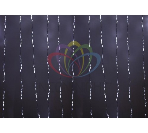 Гирлянда "LED - Умный дождь", 3 секции 1x3 м, 4x3 нитей, 30W, 24V, 8 каналов, 672 БЕЛЫХ диода, IP65  245-335  NEON-NIGHT