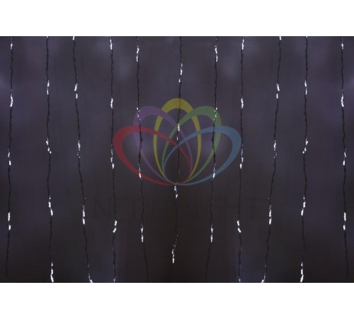 Гирлянда "LED - Умный дождь", 3 секции 1x3 м, 4x3 нитей, 30W, 24V, 8 каналов, 672 БЕЛЫХ диода, IP65  245-335  NEON-NIGHT