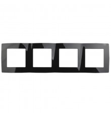Рамка на 4 поста 12-5004-06  ,  чёрный  Б0014776  ЭРА