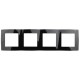 Рамка на 4 поста 12-5004-06  ,  чёрный  Б0014776  ЭРА