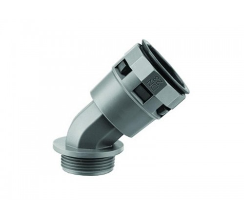 Муфта 45 грд. труба-коробка DN 36 мм. M40х1.5. полиамид. цвет чёрный  PAL36M40N  DKC