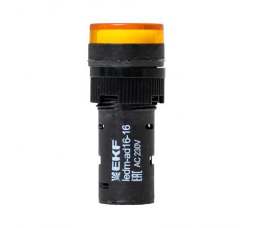 Матрица светодиодная AD16-16HS желтый 230 В AC (16мм) EKF PROxima  ledm-ad16-16-y  EKF