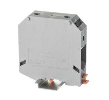 Клемма проходная, винтовой зажим, 2 точки подключения,  95 кв.мм, серая  KRUH-95  DKC