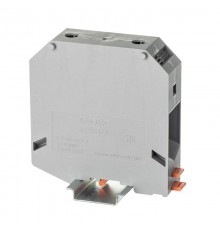 Клемма проходная, винтовой зажим, 2 точки подключения,  95 кв.мм, серая  KRUH-95  DKC