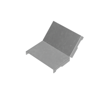 Крышка внутр. верт. угла 45 гр. 100 мм "ПЛЮС" INOX304  KNLplus45-100 INOX304  КМ - профиль