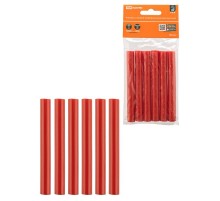 Клеевые стержни универсальные красные, 11 мм x 100 мм, 6 шт, "Алмаз"  SQ1024-0514  TDM