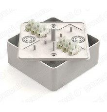 Коробка распределительная для о/п 100х100х44мм с клеммной колодкой ЗВИ-10 (2,5-6мм2) 6 клемм, IP40, цвет -БЕЛЫЙ (25шт)  GE41222-01  GREENEL