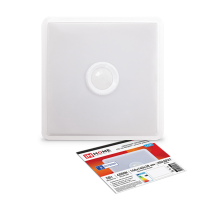 Светильник светодиодный СПБ-2Д-КВАДРАТ 5Вт 230В 4000К 400лм 140мм c ненастраиваемым датчиком белый  4690612022079  IN HOME