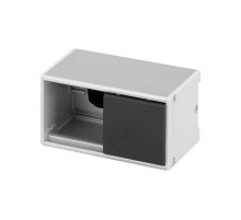 Офиблок Line из алюминия на 1 механизм цвета графит K45 Connect  KFC131-14  Simon