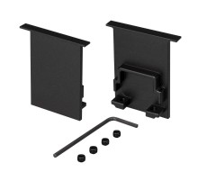 Заглушка SL-COMFORT-3551-F BLACK глухая (arlight, Металл)  031787  Arlight