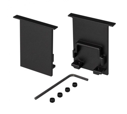 Заглушка SL-COMFORT-3551-F BLACK глухая (arlight, Металл)  031787  Arlight