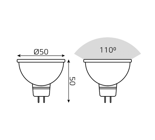 Лампа светодиодная Smart MR16 6W GU5.3 RGBW+dim 1/10/100  101105406  Gauss