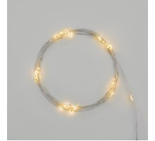 Гирлянда "Роса", 2 м, 20 диодов, цвет теплый белый  303-006  NEON-NIGHT