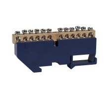 Шина нулевая с изолятором OptiKit  BB-D-N-DIN-12-6х9 синий  277840  КЭАЗ