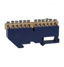 Шина нулевая с изолятором OptiKit  BB-D-N-DIN-12-6х9 синий  277840  КЭАЗ