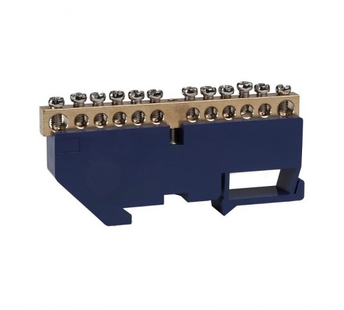 Шина нулевая с изолятором OptiKit  BB-D-N-DIN-12-6х9 синий  277840  КЭАЗ