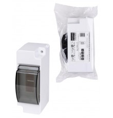 Бокс пластиковый навесной КМПн-1/2 для наружной установки с п/прозрачной крышкой, IP30, (ВхШхГ) 140х52х80мм НАРОДНЫЙ  SQ0907-0601  TDM