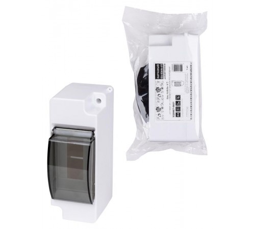 Бокс пластиковый навесной КМПн-1/2 для наружной установки с п/прозрачной крышкой, IP30, (ВхШхГ) 140х52х80мм НАРОДНЫЙ  SQ0907-0601  TDM