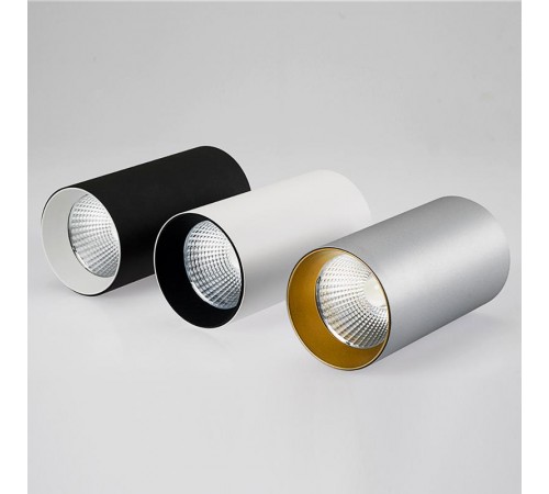 Светильник накладной SP-POLO-R85-1-15W Warm White 40deg (Black, White Ring)  022955  Arlight