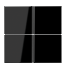 Набор клавиш для сенсорного модуля KNX, 4-ной, черный  LS404TSASW  Jung