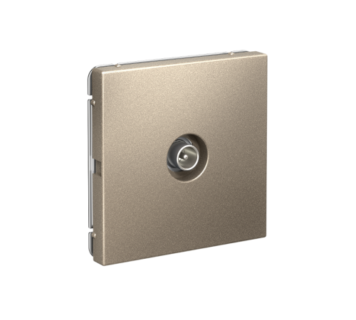 ArtGallery Шампань Розетка TV проходная 4DB, механизм  GAL000592  SE