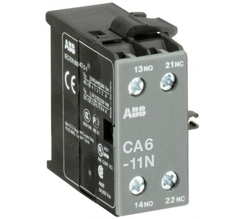 Доп. контакт СА6-11N боковой установки для миниконтактров В6, В7  GJL1201317R0004  ABB