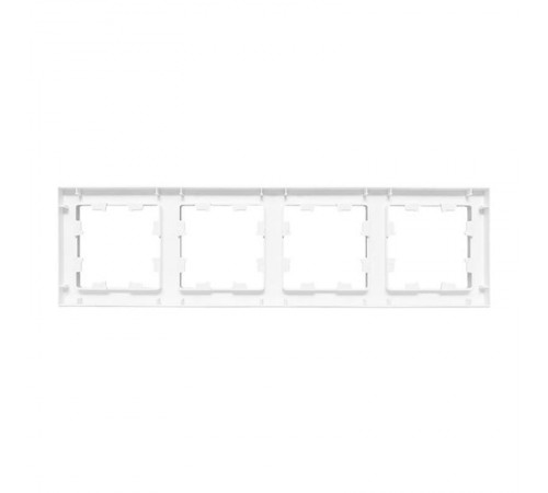 4 - местная рамка, белая, пластик Эпика EKF  UP1-FPW-04  EKF