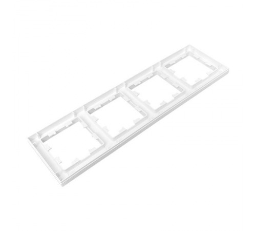 4 - местная рамка, белая, пластик Эпика EKF  UP1-FPW-04  EKF