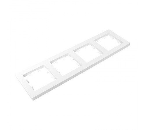 4 - местная рамка, белая, пластик Эпика EKF  UP1-FPW-04  EKF