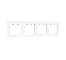 4 - местная рамка, белая, пластик Эпика EKF  UP1-FPW-04  EKF