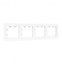 4 - местная рамка, белая, пластик Эпика EKF  UP1-FPW-04  EKF