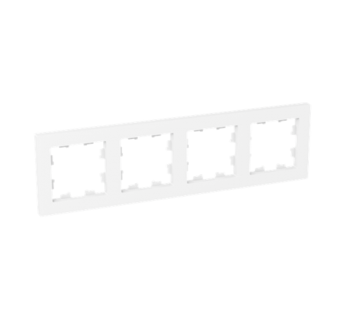 4 - местная рамка, белая, пластик Эпика EKF  UP1-FPW-04  EKF