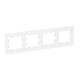 4 - местная рамка, белая, пластик Эпика EKF  UP1-FPW-04  EKF
